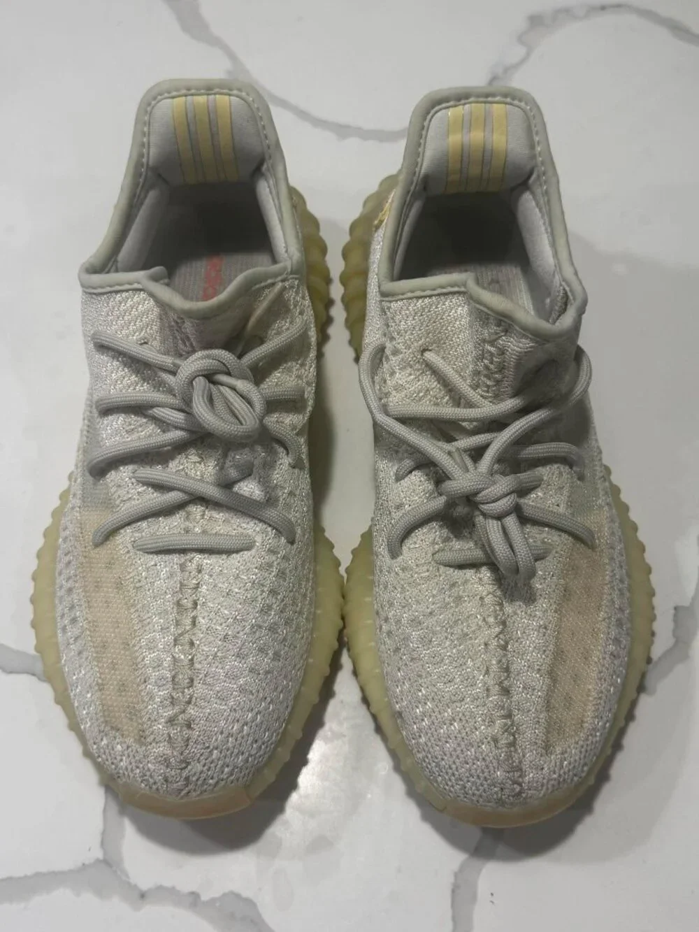 Adidas Women Yeezy Boost 350 V2 Light UV Reactive Sneakers Size 9